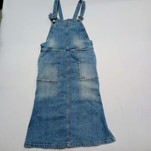 LTB Denim Jean Overall Dress Modest Stretch Jumper Midi Medium